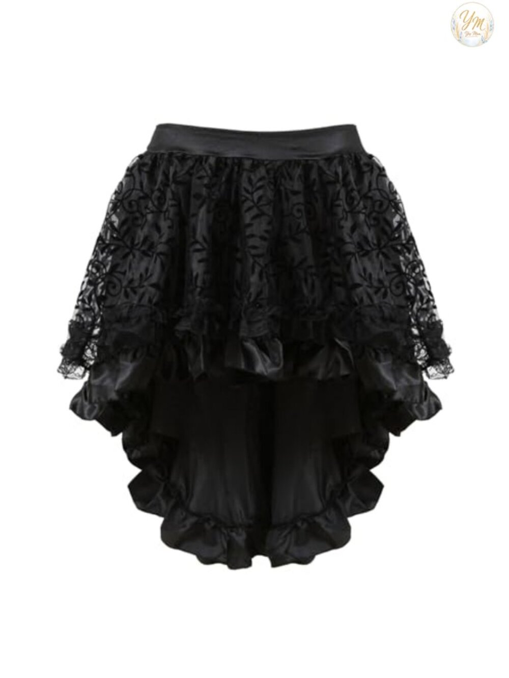 Steampunk High Low Skirt Plus Size Asymmetrical Cosplay Costume
